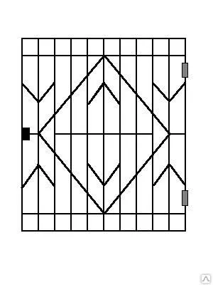 Фото №0 Решетка распашная с рисунком (по заявке заказчика), м2