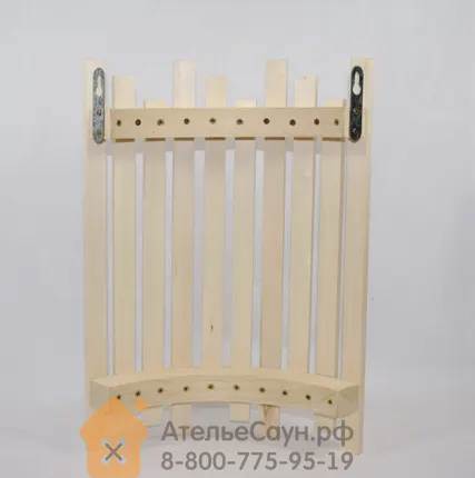 Фото №2 Абажур для бани и сауны АЛ-02 (угловой, из липы)