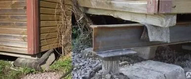 фото Ремонт покосившегося деревянного дачного дома
