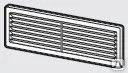 фото Решетка вентиляционная вытяжная АБС 113х217, беж.
