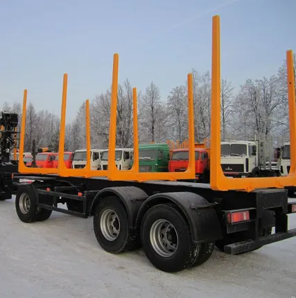 Фото №0 Прицеп сортиментовоз Т83070 8 метров, 3 оси, г/п 22 т.