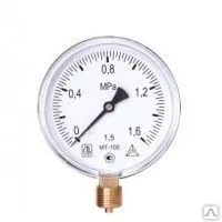 Фото №0 Манометр 1,6 МПа 100мм М20х1,5