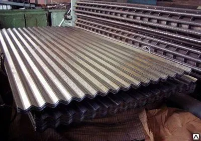 Фото №0 Лист профилированный "металлошифер" 0.5 мм Н10, 1.08х0.5-16