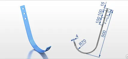 Фото №0 Кронштейн крепления желоба