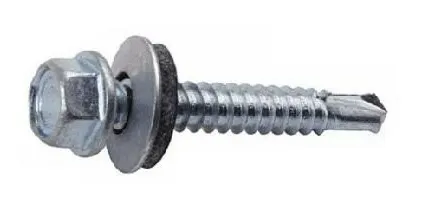 Фото №0 Саморез для крепления кровельных материалов 5,5х 38 цинк 100 шт СтройКреп