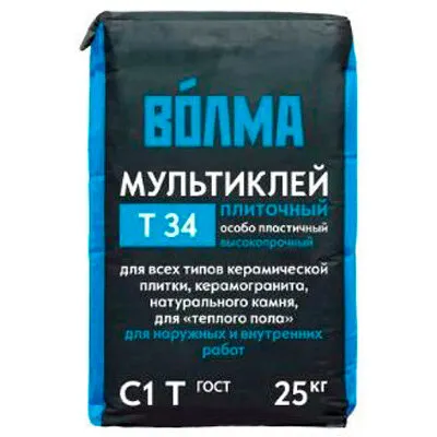 Фото №0 Клей для плитки Волма Мультиклей 25 кг