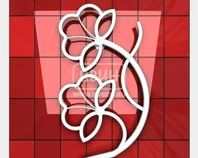 фото Полотенцесушитель электрический Двин Люкс Flower 91х59