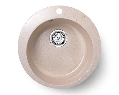фото Мойка ГЛЯНЦЕВАЯ КВАРЦ 495LL -9 МОЛОЧНО РОЗОВЫЙ