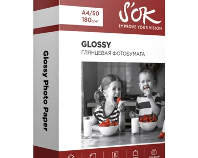фото Бумага A4 50 шт. S'OK Glossy