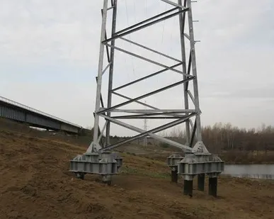 фото Сваи для фундаментов опор