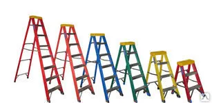 фото Стремянка алюминиевая Комфорт 4 вес 4.2кг max H = 0.94м