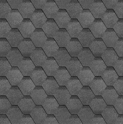 Фото №0 ТЕХНОНИКОЛЬ SHINGLAS гибкая черепица Финская СОНАТА серый (3,0м2/уп.)