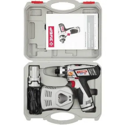 Фото №1 Аккумуляторная дрель-шуруповерт ЗУБР ЗША-12-Ли-КН