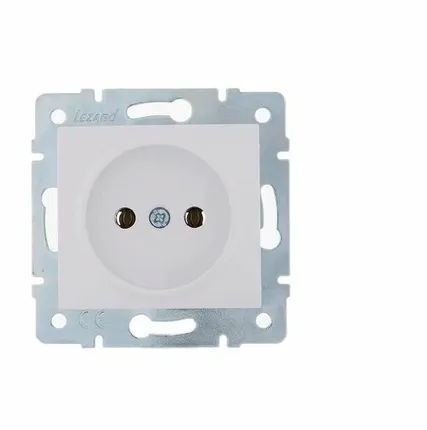 Фото №0 LEZARD Механизм розетки 1-м СП Karina 16А IP20 без заземл. бел. 707-0288-121B LEZARD