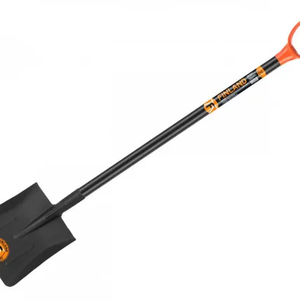 Фото №0 Лопата совковая с черенком с ребрами жесткости FINLAND