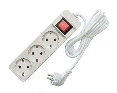 фото Удлинитель 3х3м с заземл. 16А IP20 3.5кВт с выкл. Союз 481S-8303