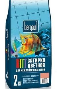 фото Bergauf Кitt затирка для швов серая 2кг