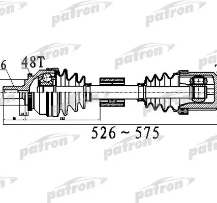 Фото №0 PDS0535 Полуось