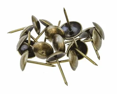 фото Гвозди мебельные 1,2х20 мм бронза упаковка 120 шт