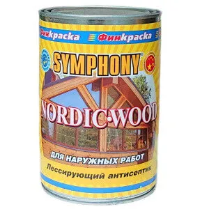 Фото №0 NORDIC WOOD, Лессирующий антисептик, Россия, 0,9 литра
