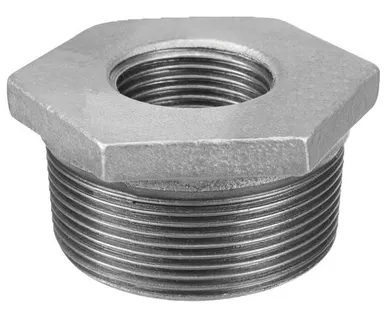 фото Футорка 50 х 15 2" х 1/2" нр вр чугунная оцинкованная