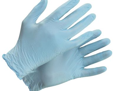 фото Перчатки нитриловые неопудренные (M) ULTIMA 300 LIGHT BLUE (Упаковка 50 шт) П '
