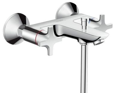 фото Смеситель HANSGROHE Logis для ванны с двумя крестовыми рукоятками, 71240000