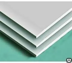 фото Гипсокартонный лист ГКЛ ГОСТ 6266-97 обычный, толщина 8,12,20,16 мм