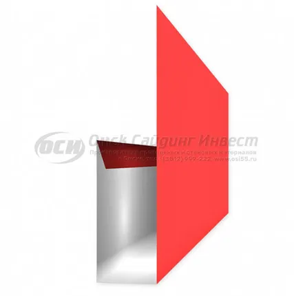 Фото №0 Финишная планка (сайдинг корабельная рейка) RAL 3011 (Вишня)