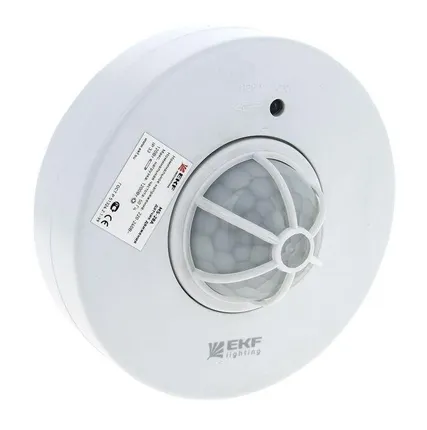 Фото №0 Датчик движения MS-28A (ДД) потолоч. 1200Вт 360град. до 6м IP20 EKF dd-ms-28A
