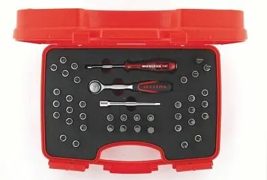 фото Набор торцевых головок со вставкой (биты) 1/4" 42 предмет, IZELTAS, 1107001042, 13000000788