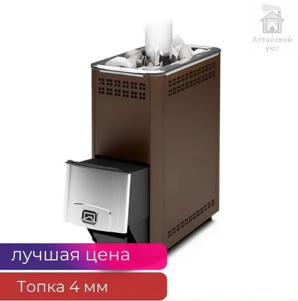 Фото №0 ПЕЧЬ БАННАЯ на дровах (ТЕПЛОДАР)под навесной бак, Тамань 10Т 1.1, сталь 4 мм