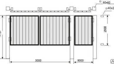 фото Ворота по чертежам заказчика
