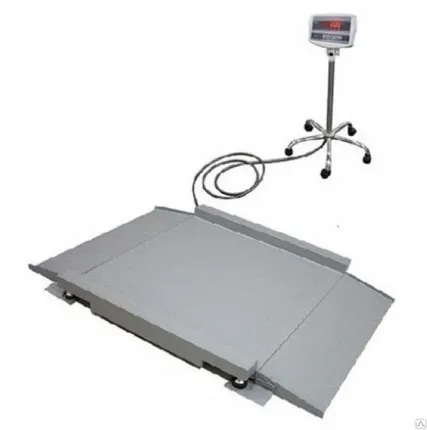 Фото №0 Низкопрофильные весы ЕВ4-1000-Н (1,2x1,5), индикатор WI-5R ПетВес