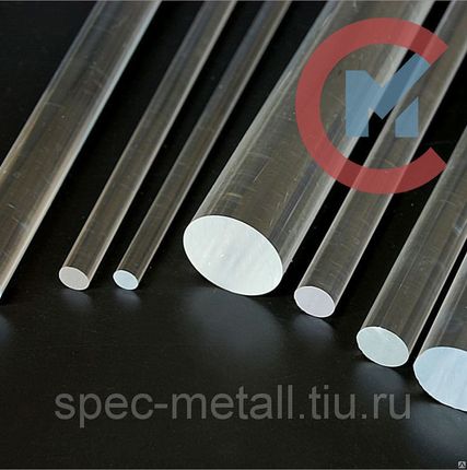 Фото №0 Стержень из экструзионного оргстекла 30 мм