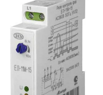 фото Реле напряжения трехфазное ЕЛ-11М-15 415В 5А 50Гц 3ф 2НЗ Меандр