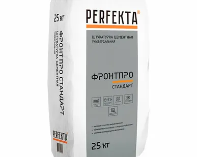 фото Штукатурка цементная Perfekta Фронтпро Стандарт 25кг