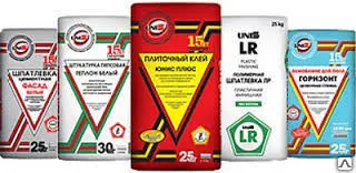 Фото №0 ЮНИС ГРАНИТ клей для плитки 25кг (для наруж и внутр работ сложных основ )