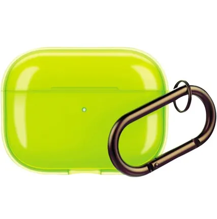 Фото №0 Силиконовый чехол Deppa с карабином для AirPods Pro (47306) Yellow