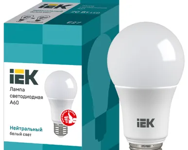 фото Лампа светодиод. IEK A60 20W E27 холод