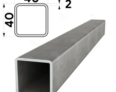 фото Труба профильная 40х40мм стенка 2мм длина 6 метров