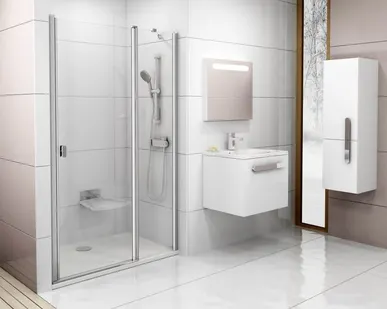 фото Душевая дверь Ravak Chrome CSD2 100 сатин Transparent 0QVACU00Z1 Ravak