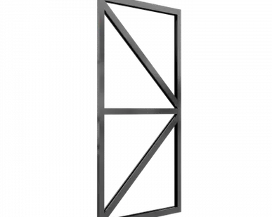 фото Дополнительная дверь для теплицы ЧЕЛСИ, цвет Серый графит (RAL 7024)