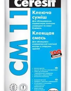 фото Клей для плитки CERESIT CM-11. / 25 кг.