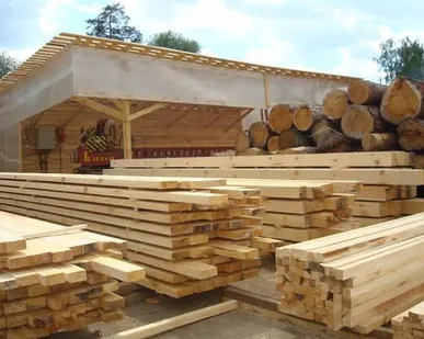 фото Кругляк пиловочник, сосна, ель, D 38-42 см, ЕВ, Н 6м