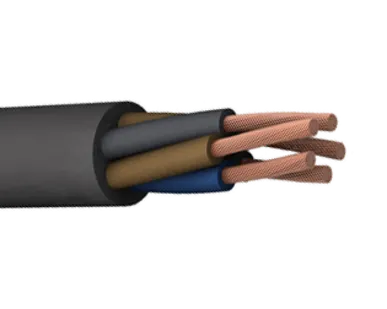 фото Кабель силовой 3х0,75 кв.мм медный гибкий с резиновой изоляцией холодостойкий