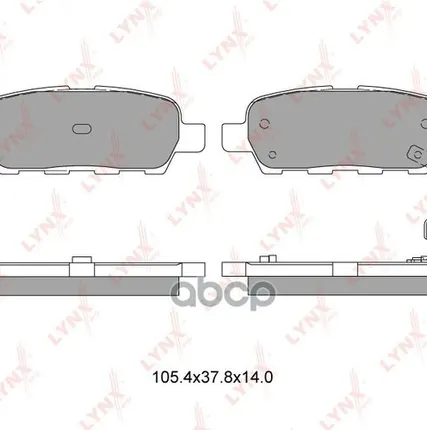 Фото №0 Колодки Тормозные Дисковые | Зад | LYNXauto арт. BD5706