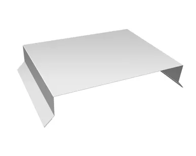 фото Парапетная крышка прямая 150мм 0,45 PE с пленкой RAL 9003 сигнальный белый