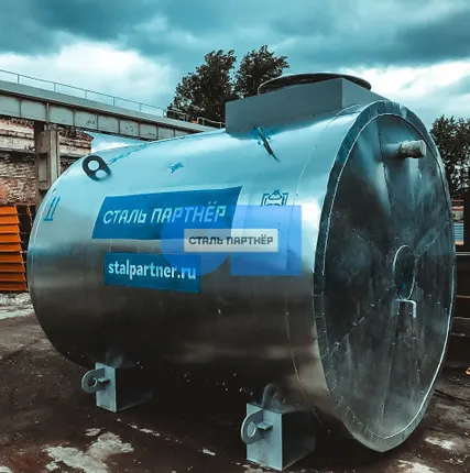 Фото №0 Резервуар 5м3 горизонтальный стальной (РГС-5)
