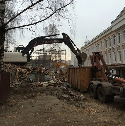 Фото №0 Вывоз мусора с участка и дач